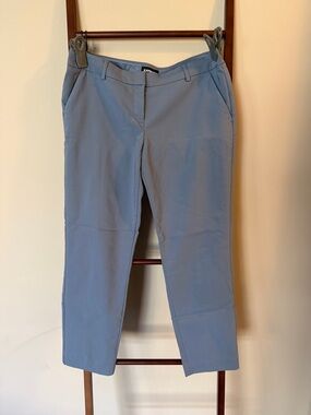 Express Columnist Ankle Pant - Dusty Blue